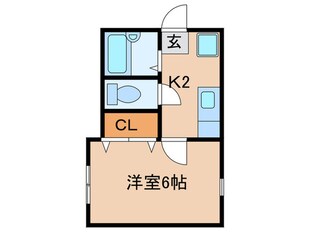 アスターハイツCの物件間取画像